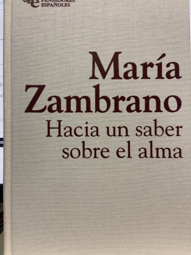 HACIA UN SABER SOBRE EL ALMA.