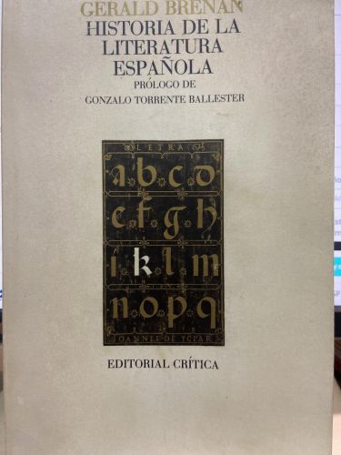 Historia de la literatura española.
